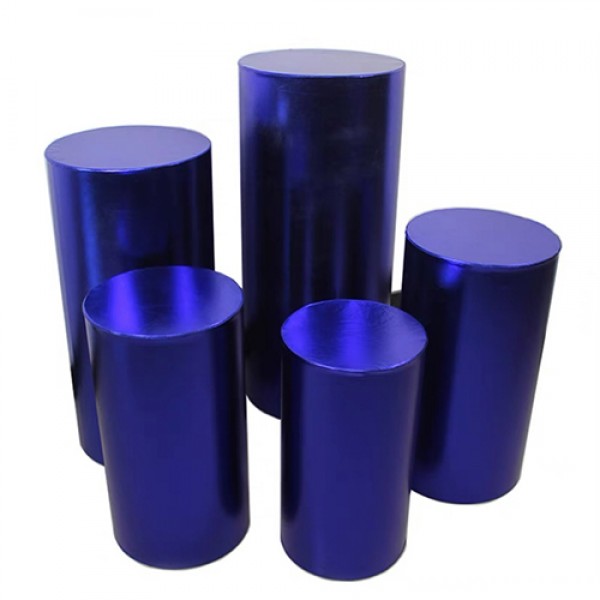 Dark blue plinth hire 5 pieces 