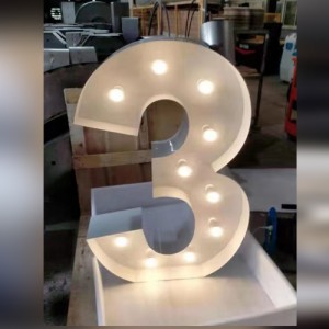 Giant Light Up 120cm Number 3