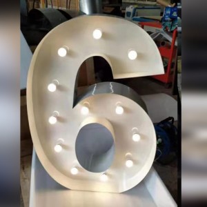 Giant Light Up 120cm Number 6