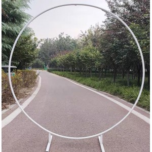 Round hoop backdrop White for hire (2m diameter)