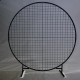 Black Round mesh backdrop for hire (2m diameter)