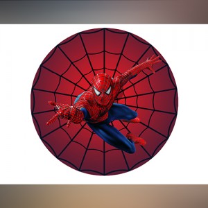 spiderman theme backdrop hire (red)