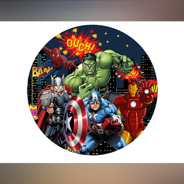 The Avengers theme backdrop hire